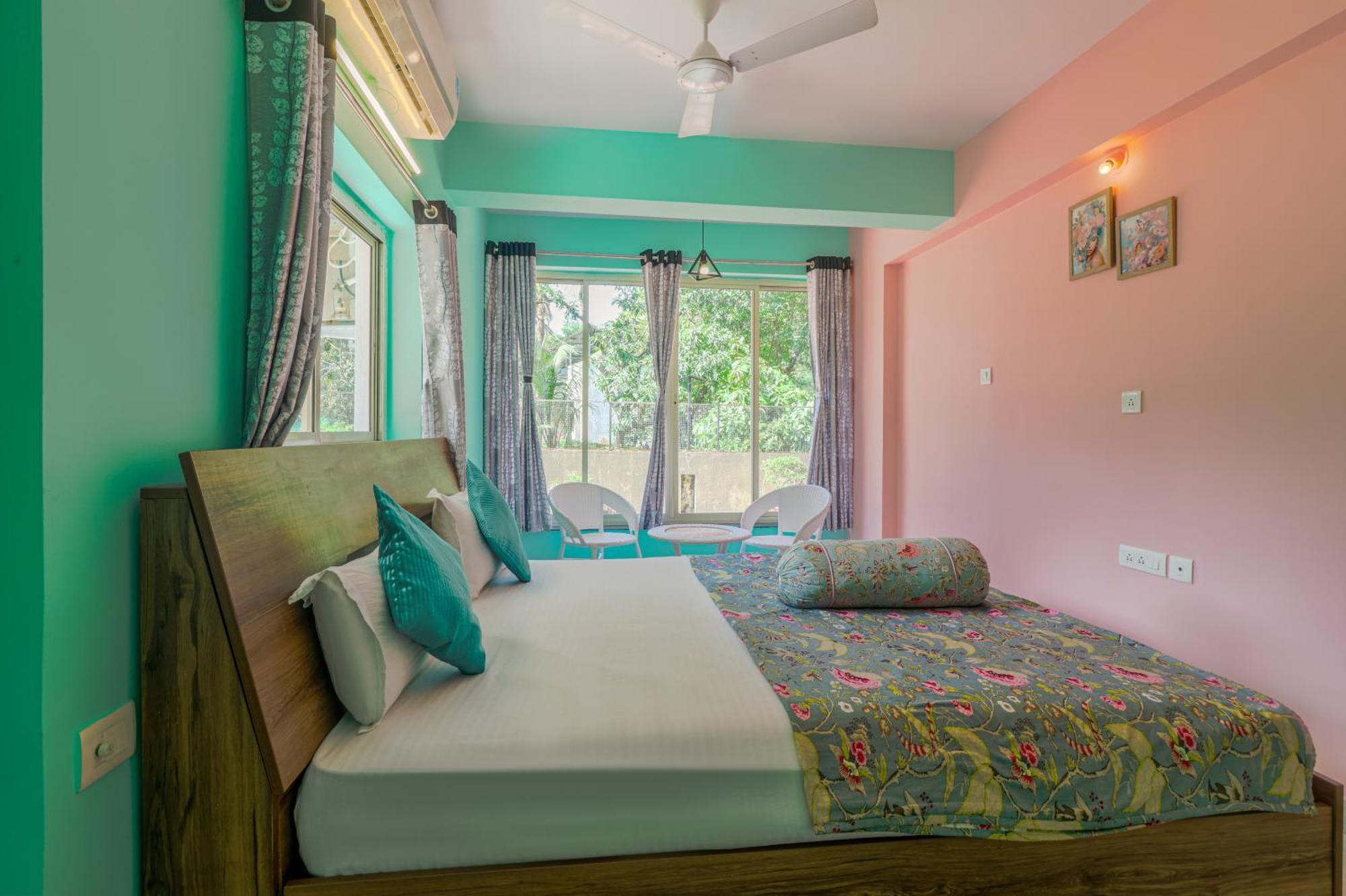 4Bhk Sparkling Apartment Near Beach Pool & Bar 2Bhkx2 Vagator Kamer foto